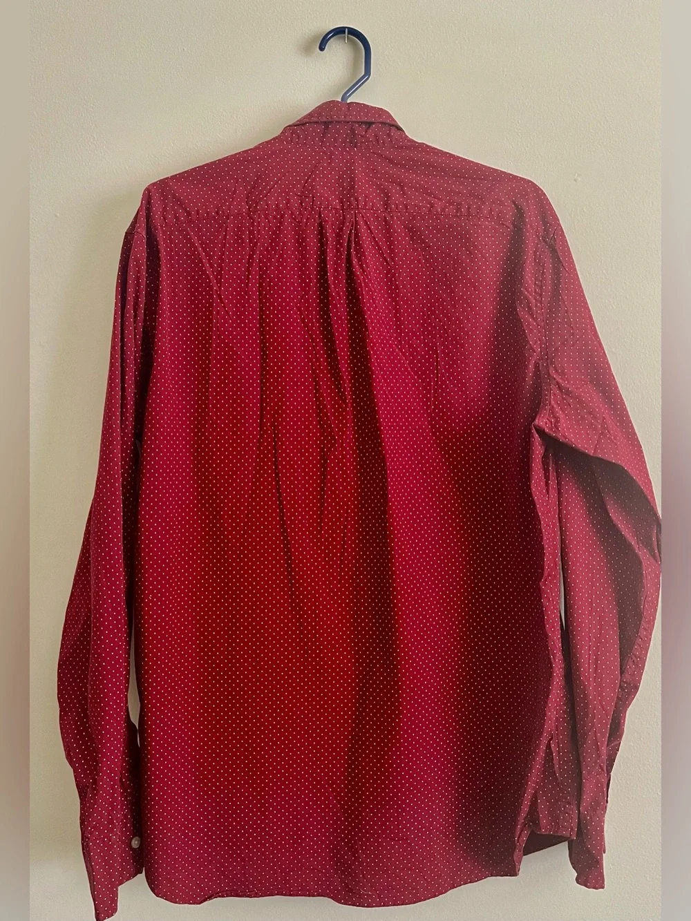 🧨 J. Crew Men's Red Microdot Button-Down Shirt 🧨